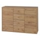 LIVARNO® Kommode mit 2 Türen und 4 Schubladen Verona, Eiche Wotan - B-Ware neuwertig