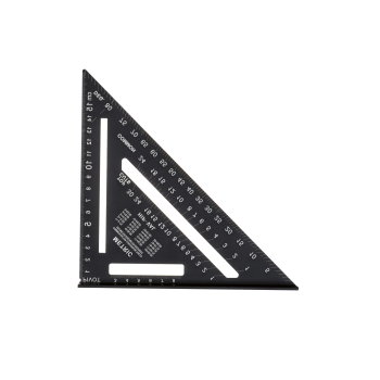PARKSIDE® Multiwinkel Messlineal, Dreikantlineal, Dreieck mit Anschlagwinkel, Schreinerwinkel mit Buchenschenkel (Dreieck mit Anschlagwinkel) - B-Ware sehr gut