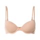 esmara® Damen Bügel-BHs, 2 Stück, gepaddete Cups (schwarz/beige, 80B) - B-Ware neuwertig