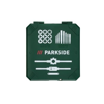 PARKSIDE® 21-teiliges Gewindebohrer-Schneideisen-Set - B-Ware Transportschaden Kosmetisch