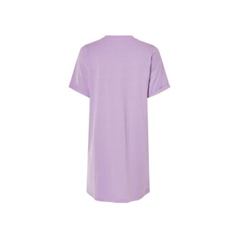 esmara® Damen Kleid, mit umgeschlagenen Ärmeln (Lila, L(44/46)) - B-Ware neuwertig
