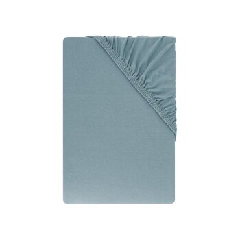 LIVARNO® Spannbettlaken, aus Jersey, 180-200 x 200 cm, blau - B-Ware neuwertig