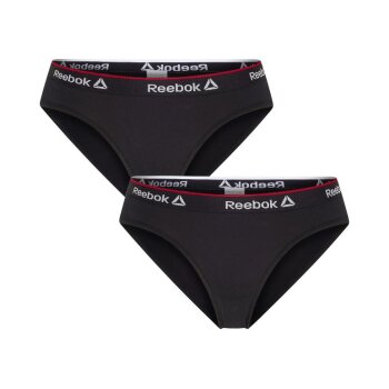 Reebok Damen-Slips, 2 Stück, M, schwarz - B-Ware...