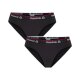 Reebok Damen-Slips, 2 Stück, M, schwarz - B-Ware sehr gut
