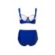 CRIVIT Damen Bikini mit verstellbaren Trägern, 44 C, blau - B-Ware neuwertig