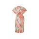 esmara® Damen Leinenkleid / Leinen-Wickelkleid, leger geschnitten (apricot/taupe, 34) - B-Ware neuwertig
