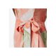 esmara® Damen Leinenkleid / Leinen-Wickelkleid, leger geschnitten (apricot/taupe, 34) - B-Ware neuwertig