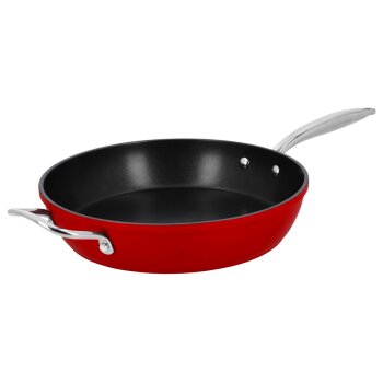 SILVERCREST® Aluguss-Pfanne, Ø 28 cm (Rot) - B-Ware Transportschaden Kosmetisch