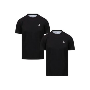 Reebok Herren-T-Shirt, 2 Stück, M, schwarz - B-Ware...