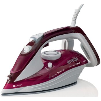 gorenje Dampfbügeleisen SIH3000RBC, rot/weiß -...