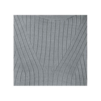 esmara® Damen Pullover, in weicher Feinstrick-Qualität (Grau, L(44/46)) - B-Ware neuwertig