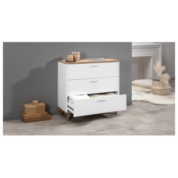 LIVARNO home Kommode »Corfu«, mit hochwertiger Eiche-Nachbildung - B-Ware neuwertig