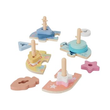 lupilu® Motorikspielzeug, aus Holz, Steckplatinen -...