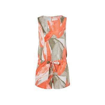 esmara® Damen Leinen-Jumpsuit, mit Bindeband in der Taille (apricot/beige, 36) - B-Ware neuwertig