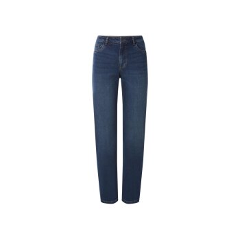 esmara® Damen Jeans, Straight Fit, hohe Leibhöhe (Blau, 44) - B-Ware neuwertig