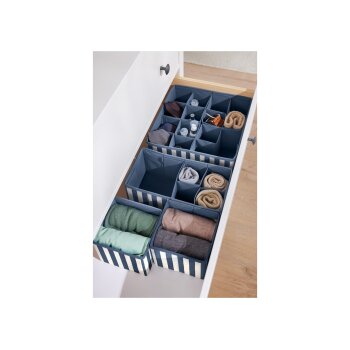 LIVARNO home Aufbewahrungsbox 4er, zusammenfaltbar (Blau) - B-Ware sehr gut