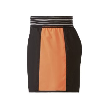 CRIVIT Damen Funktionsshorts, schnelltrocknend (schwarz/orange, M(40/42)) - B-Ware neuwertig