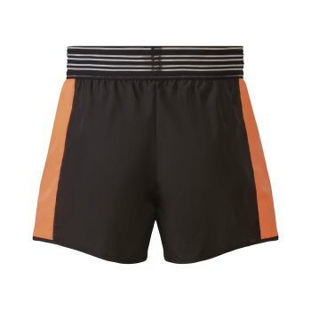 CRIVIT Damen Funktionsshorts, schnelltrocknend (schwarz/orange, M(40/42)) - B-Ware neuwertig