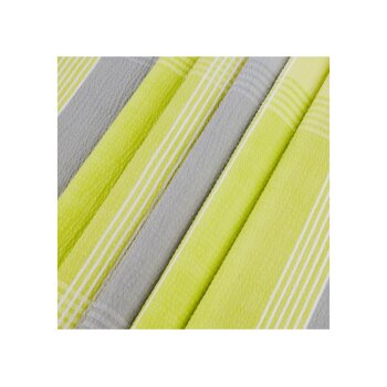 Livarno home Seersucker-Bettwäsche, 220 x 240 cm, 70 x 90 cm, grau/grün - B-Ware sehr gut