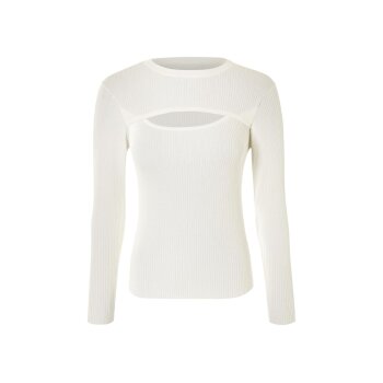 esmara® Damen Strickpullover, mit modischem Cut-Out (Weiß, M(40/42)) - B-Ware neuwertig