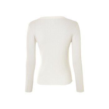 esmara® Damen Strickpullover, mit modischem Cut-Out (Weiß, M(40/42)) - B-Ware neuwertig