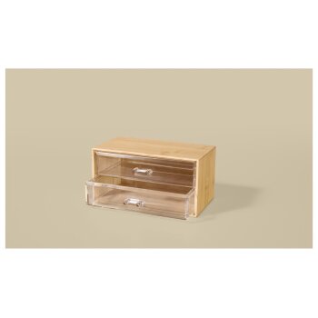 LIVARNO® Bad-Organizer, 2 Schubladen - B-Ware Transportschaden Kosmetisch