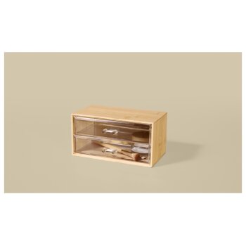 LIVARNO® Bad-Organizer, 2 Schubladen - B-Ware Transportschaden Kosmetisch