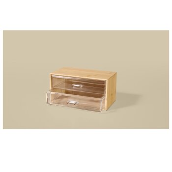 LIVARNO® Bad-Organizer, 2 Schubladen - B-Ware Transportschaden Kosmetisch