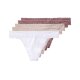 esmara® Damen String, 5 Stück (Pink/Weiß, L(44/46)) - B-Ware neuwertig