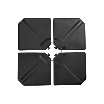 LIVARNO® Schirmständer–Beschwerungsplatten, 4 Stück - B-Ware neuwertig