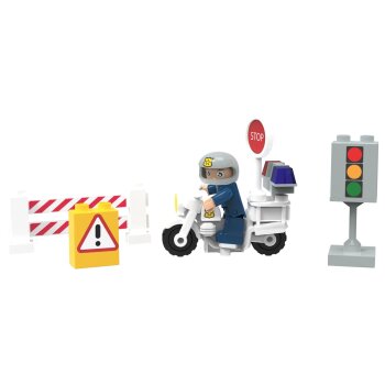 Playtive Clippys Junior Set S Flugzeug / Polizeimotorrad...