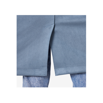 esmara® Damen-Mantel, in eleganter Veloursoptik, 42, blau - B-Ware sehr gut