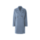 esmara® Damen-Mantel, in eleganter Veloursoptik, 42, blau - B-Ware sehr gut