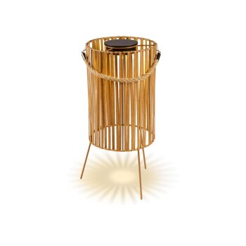 LIVARNO® LED-Solar-Laterne »Geflecht« -...
