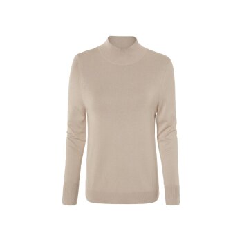 esmara® Damen Feinstrickpullover, mit modischen Schlitzen (Beige, S(36/38)) - B-Ware neuwertig