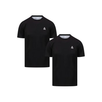 Reebok 2er Set Herren-T-Shirts, Active Wear, L, schwarz -...