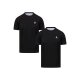 Reebok 2er Set Herren-T-Shirts, Active Wear, L, schwarz - B-Ware sehr gut