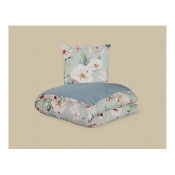 LIVARNO® Bettwäsche, aus Mikrofaser-Satin, 140 x 200 cm, Blumen - B-Ware sehr gut