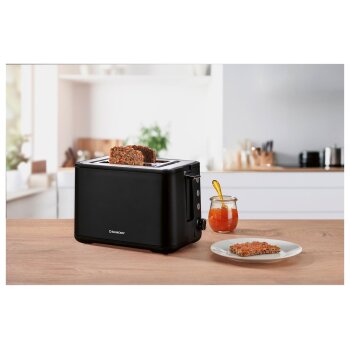 SILVERCREST® Toaster STEC 1050 B1, schwarz - B-Ware Transportschaden Kosmetisch
