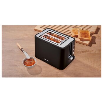 SILVERCREST® Toaster STEC 1050 B1, schwarz - B-Ware Transportschaden Kosmetisch