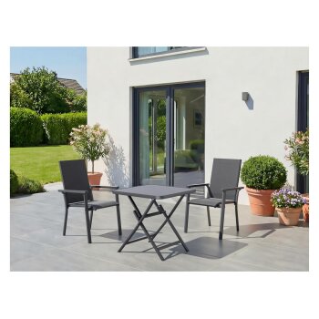 LIVARNO® Alu-Glastisch »Houston / Toronto«, 70 x 70 x 70 cm - B-Ware