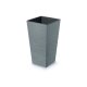 Prosperplast Blumentopf »FURU SQUARE«, mit gerippter Struktur, quadratisch (Beton, 395x395x755) - B-Ware sonstiges