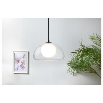 LIVARNO home LED-Pendelleuchte, Lampenschirm aus hochwertigem Glas (Transparent) - B-Ware neuwertig