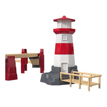 Playtive Containerhafen Eisenbahn-Set, aus Echtholz - B-Ware