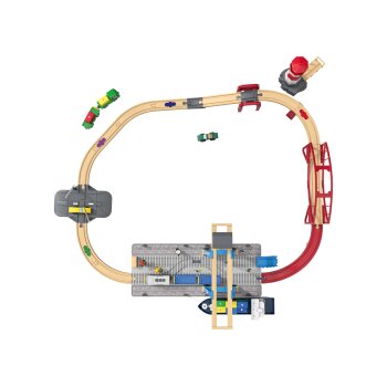 Playtive Containerhafen Eisenbahn-Set, aus Echtholz - B-Ware