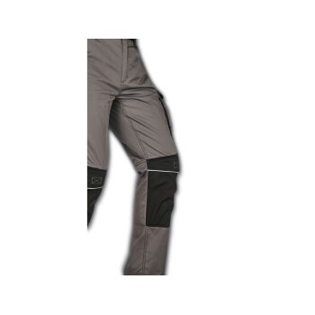 PARKSIDE PERFORMANCE® Herren Arbeitsbundhose mit CORDURA® Knieverstärkung (grau/schwarz, 58) - B-Ware Beschädigt