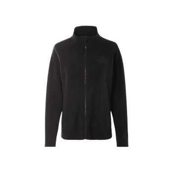 esmara® x Grand Polo Damen Fleecejacke, mit Stickerei (Schwarz, M (40/42)) - B-Ware neuwertig