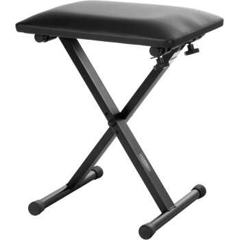 Classic Cantabile Klavierbank, verstellbar, schwarz -...