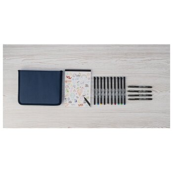 crelando® Künstler-Etui, dekorative Schriftart - B-Ware sehr gut