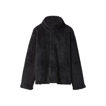 esmara® Damen Teddy-Fleecejacke / Fleecepullover (Schwarz, XS(32/34)) - B-Ware neuwertig
